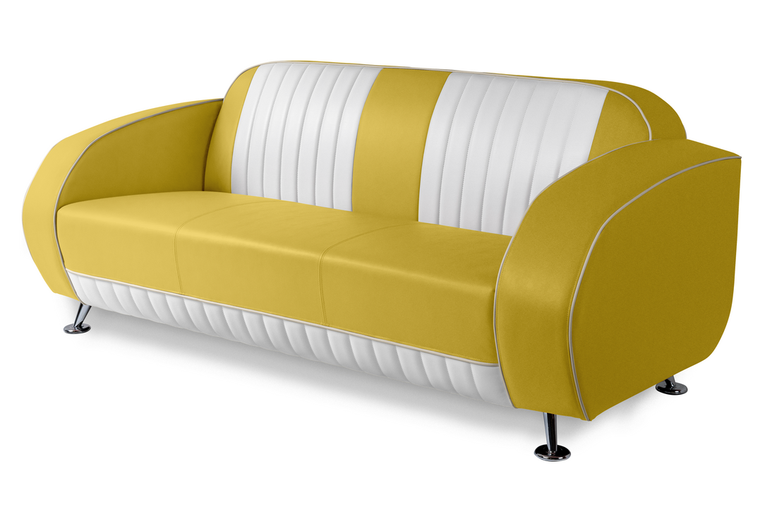 Yellow 2 seater discount sofas